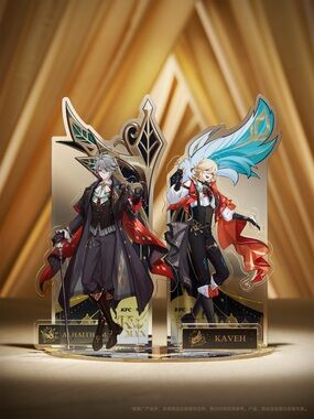 NEW Genshin Impact Mihoyo x KFC Collab Alhaitham & Kaveh Acrylic Stands